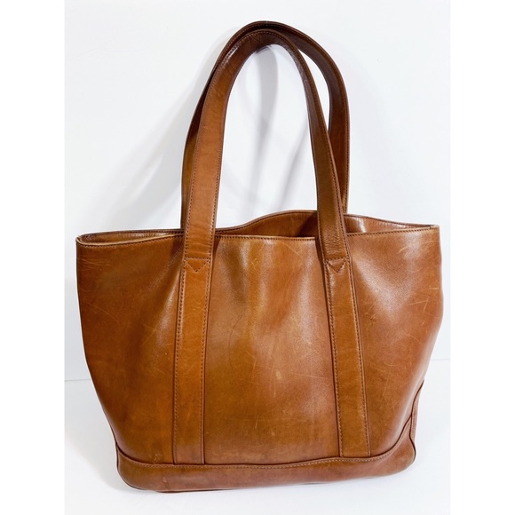 ll bean leather tote vintage